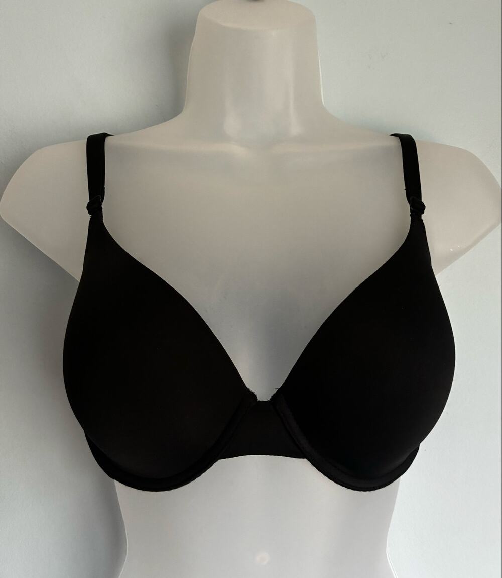 Victoria's Secret Bra Uplift Semi Demi Black 34D Padded Plunge